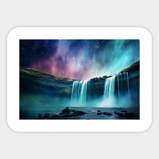 Landscape Magical Dimension Fantastic Planet Surrealist Sticker